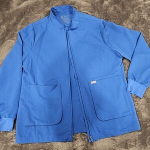 FIGS Royal Blue Sebina Scrub Jacket